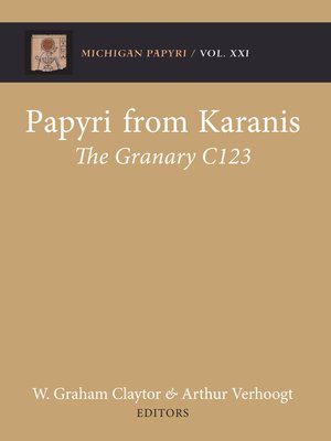cover image of Papyri from Karanis